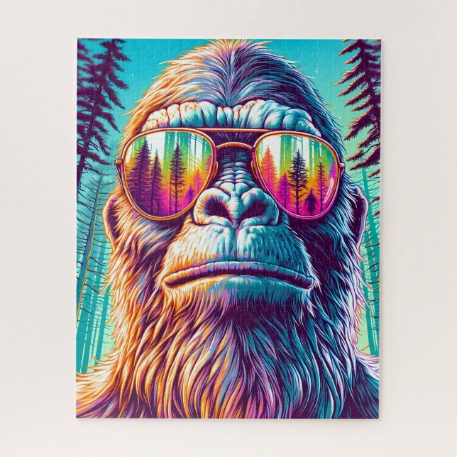 Puzzle Bigfoot Cool en Lunettes de Soleil Hip (Vertical)