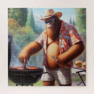 Puzzle Bigfoot Grilling Burgers