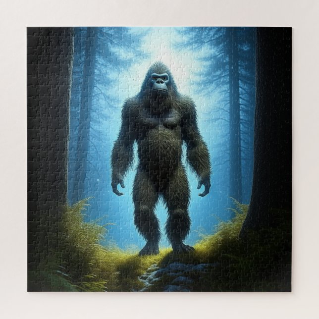 Puzzle Bigfoot Sasquatch dans les bois (Vertical)