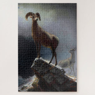 Puzzle Bighorn Sheep, Albert Bierstadt