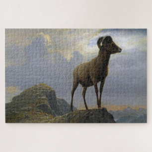 Puzzle Bighorn Sheep, Albert Bierstadt