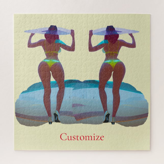 Puzzle Bikini Booty Beach Girl Thunder_Cove (Vertical)