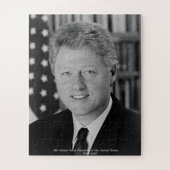 Puzzle Bill Clinton 42e président des États-Unis (Vertical)