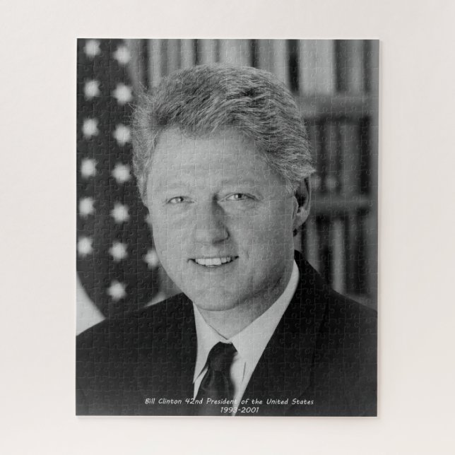 Puzzle Bill Clinton 42e président des États-Unis (Vertical)