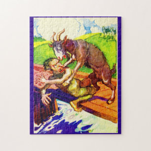 Puzzle billy chèvre gruff et troll