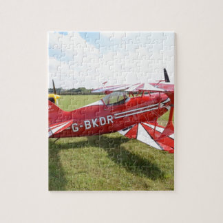 Puzzle Biplan rouge