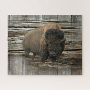 Puzzle Bison de bois