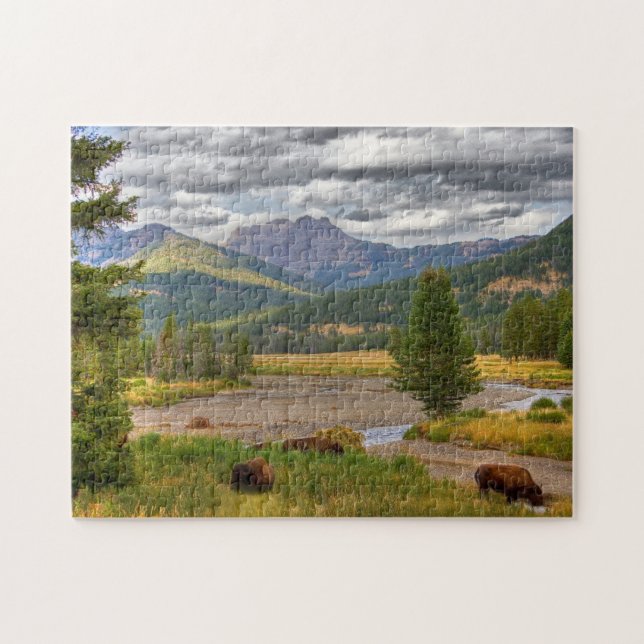 Puzzle Bison de Yellowstone (Horizontal)