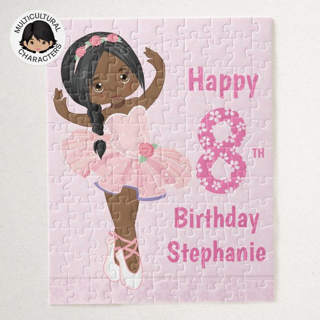 Puzzle Black Ballerina Joyeux anniversaire (Créateur téléchargé)