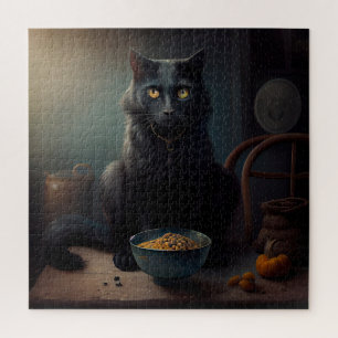 Puzzle Black Cat