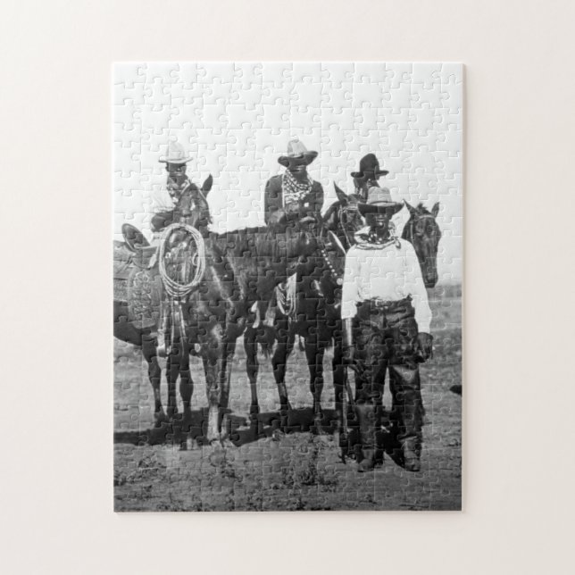 Puzzle Black Cowboys À Bonham Texas 1890 (Vertical)
