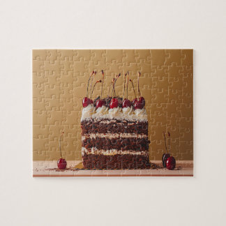 Puzzle Black Forest Cake Germany Tasty Food Photo