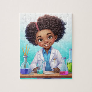 Puzzle Black Girl Scientist #1