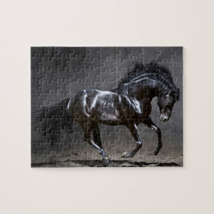 Puzzle Black Horse Game