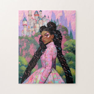 Puzzle Black Princess Imaginaire Art