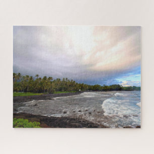Puzzle Black Sand Beach - Big Island Hawaii - 16x20 pouce