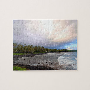 Puzzle Black Sand Beach - Big Island Hawaii - 8x10 pouces