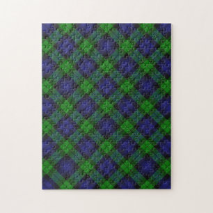 Puzzle Black Watch Tartan Plaid Pattern