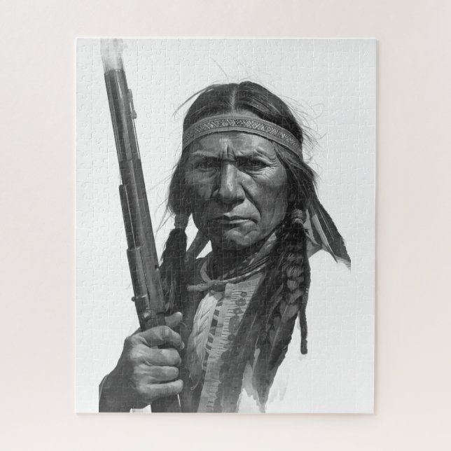 Puzzle Black & White Geronimo (Vertical)