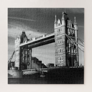 Puzzle Black White London Tower Bridge Art Travel
