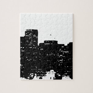Puzzle Black White Pop Art New York