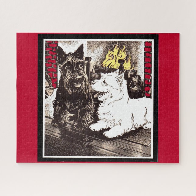 Puzzle Blackie et Whitie par le feu (Horizontal)