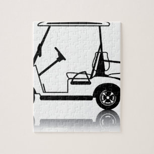 Puzzle Blanc de chariot de golf