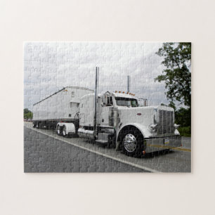 Puzzle blanc de Peterbilt 379