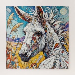 Puzzle blanc Donkey 600 pièce