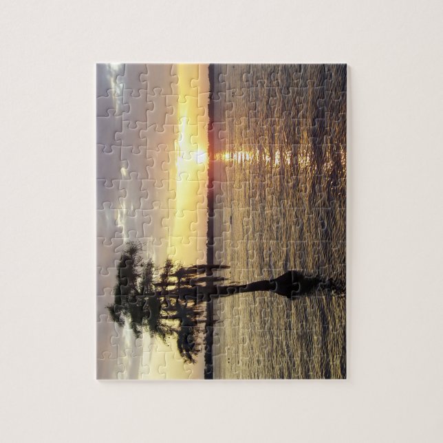 Puzzle blanc du lac OR (Vertical)