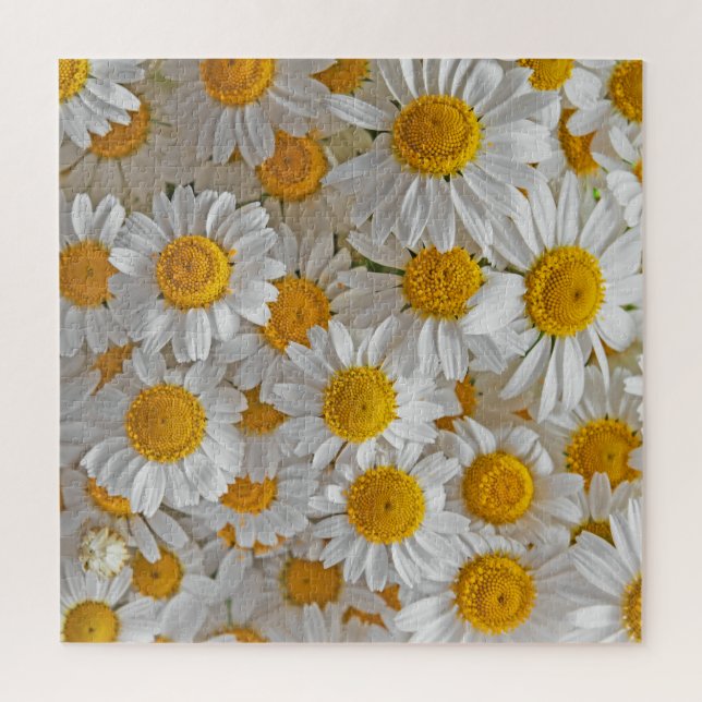 Puzzle Blancs : Beau Arrière - plan Floral (Vertical)