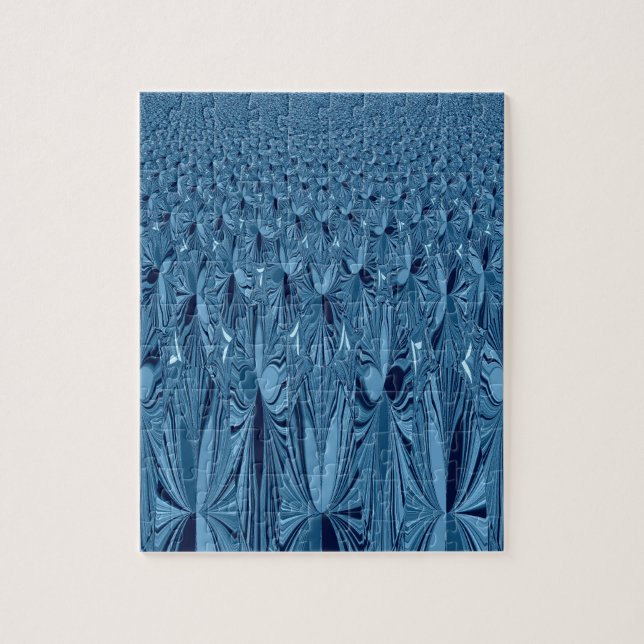 Puzzle Blend of Blue (Vertical)
