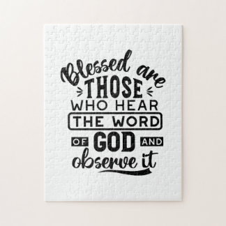 Puzzle Blessed Are Those Who Hear the Word of God Quotes