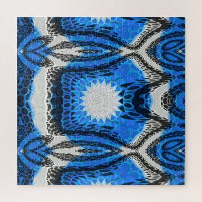 Puzzle Bleu atomique (Vertical)