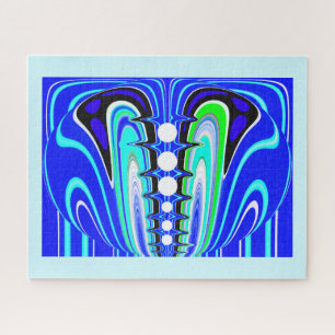 Puzzle bleu cool