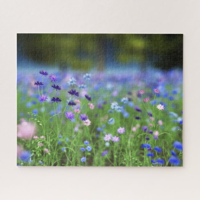 Puzzle bleu Cornflower (Horizontal)