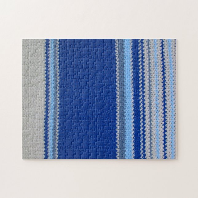 Puzzle - Bleu en Crochet (Horizontal)