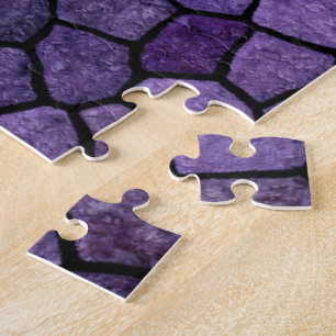 Puzzle Bleu encrier pavé patchwork motif terrazzo