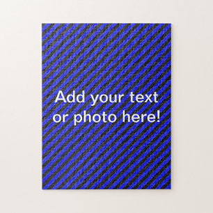 Puzzle Bleu et noir mince