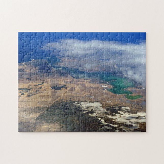puzzle bleu et turquoise (Horizontal)