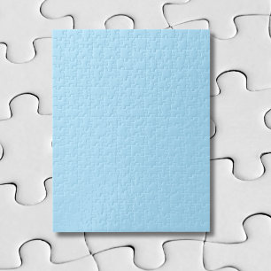 Puzzle Bleu Glacé Uni Classique Élégant