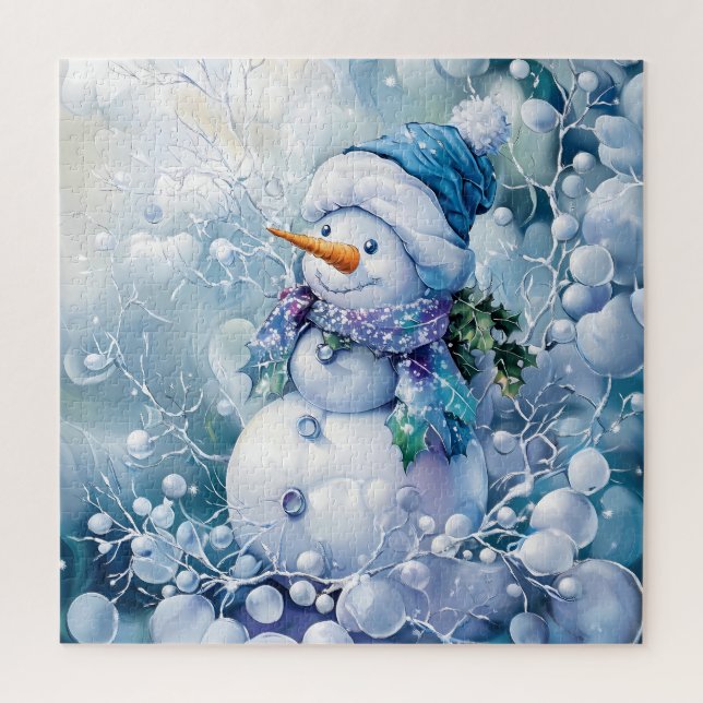 Puzzle bleu hiver (Vertical)