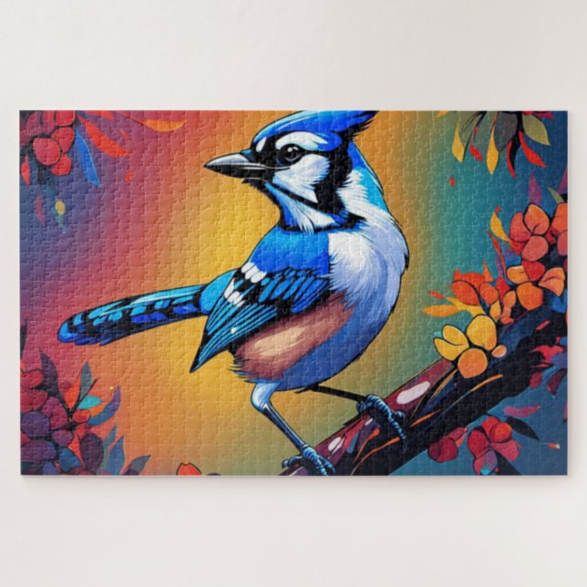 Puzzle bleu Jay (Horizontal)