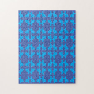 Puzzle bleu moderne difficile