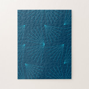 Puzzle Bleu, moderne, simple concept de célébration de la