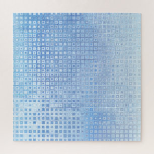 Puzzle Bleu mosaïque Abstrait : Arrière - plan brillant