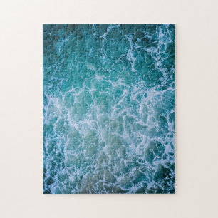 Puzzle Bleu océan vagues de plage d'été