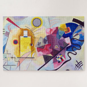 Puzzle Bleu rouge jaune, Kandinsky sauvage