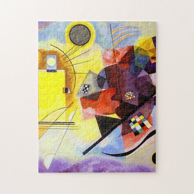 Puzzle Bleu rouge jaune par Vassili Kandinsky (Vertical)