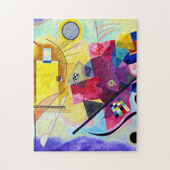 Puzzle Bleu rouge jaune Wassily Kandinsky (Vertical)